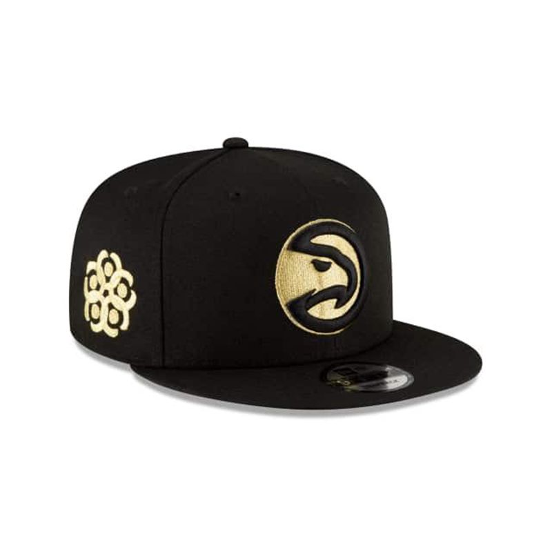 NBA Atlanta Hawks City Edition Alt 59Fifty Fitted (UQD0488) - Black New Era Caps